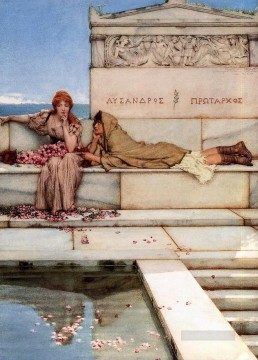 Sir Lawrence Alma Tadema Painting - Xanthe and Phaon Romantic Sir Lawrence Alma Tadema